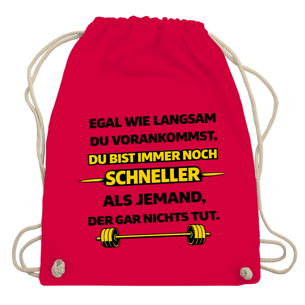Turnbeutel Motivation durch langsame Fortschritte
