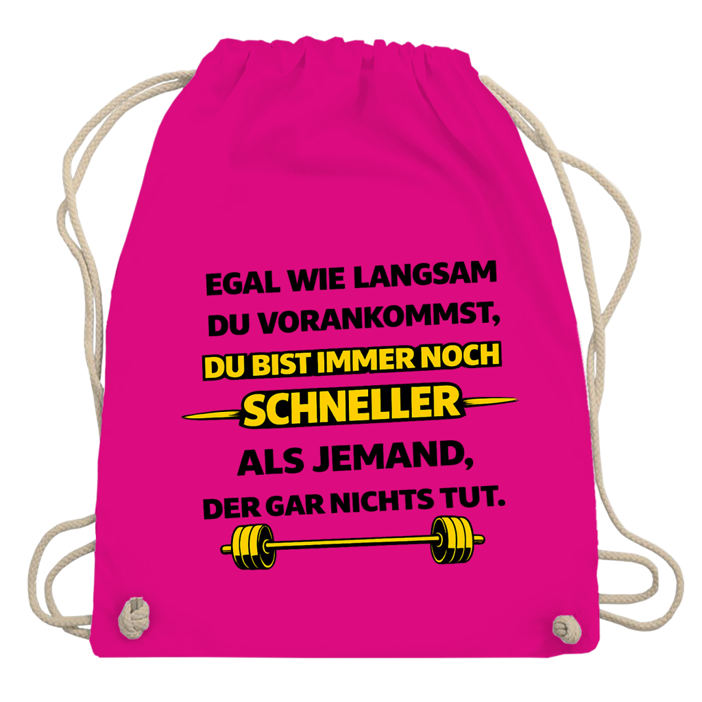 Turnbeutel Motivation durch langsame Fortschritte
