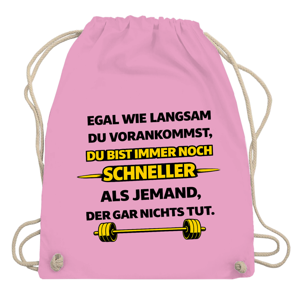 Turnbeutel Motivation durch langsame Fortschritte