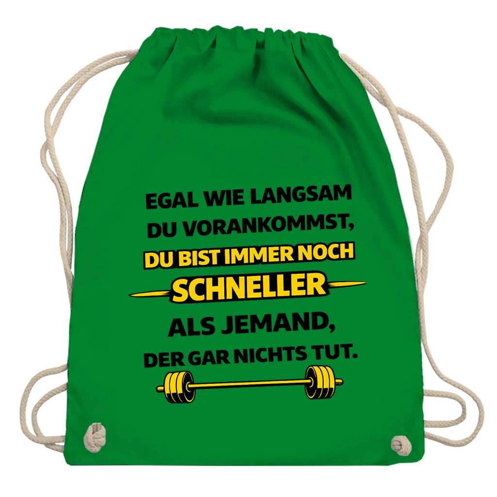 Turnbeutel Motivation durch langsame Fortschritte