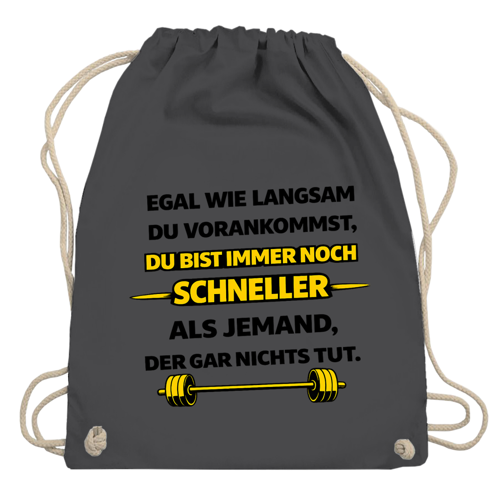 Turnbeutel Motivation durch langsame Fortschritte