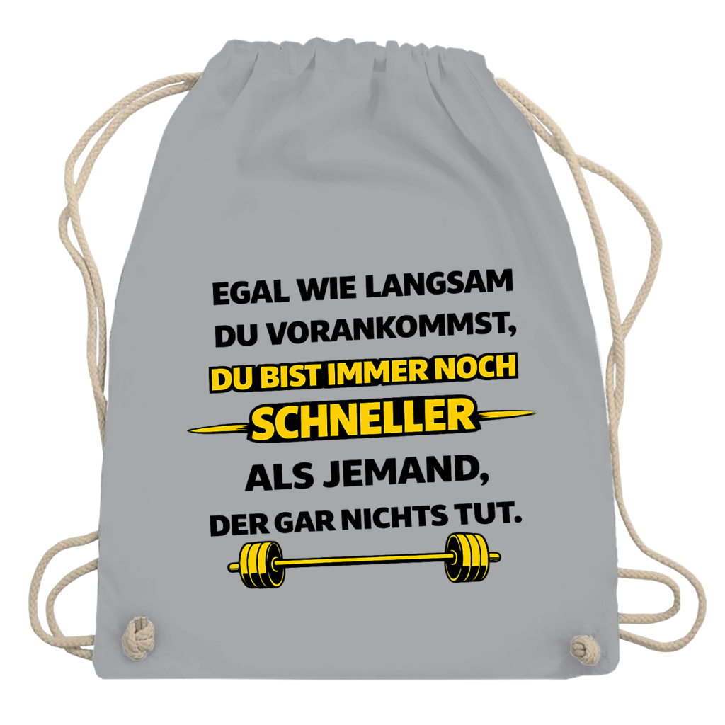Turnbeutel Motivation durch langsame Fortschritte