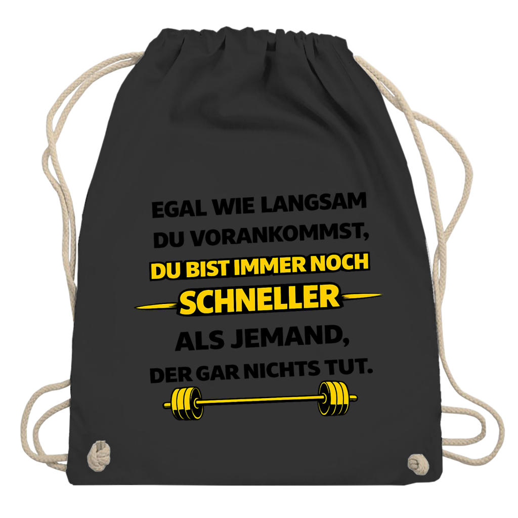 Turnbeutel Motivation durch langsame Fortschritte