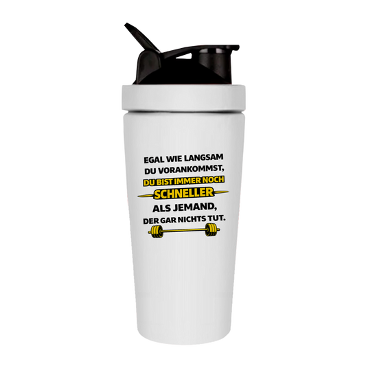 Fitness Shaker Motivation durch langsame Fortschritte
