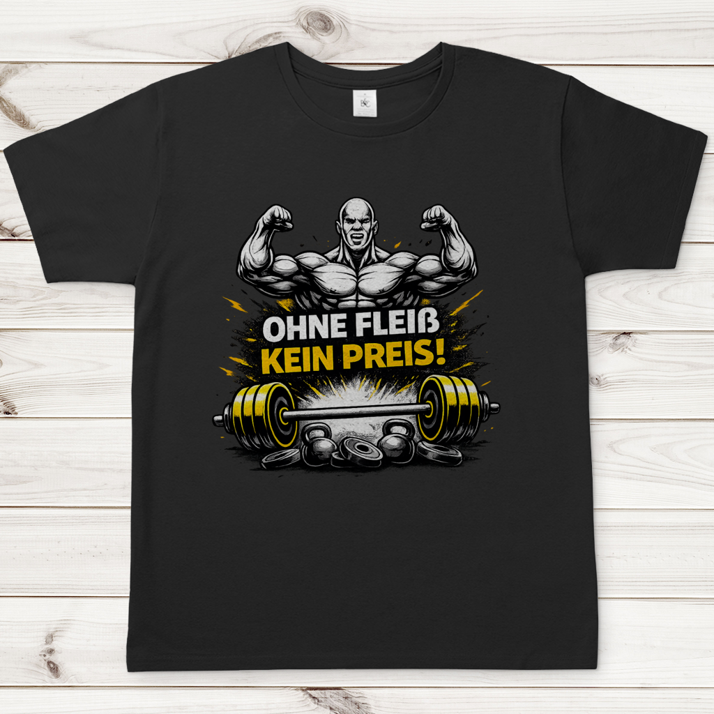 Herren T-Shirt Kein Fleiß, kein Preis