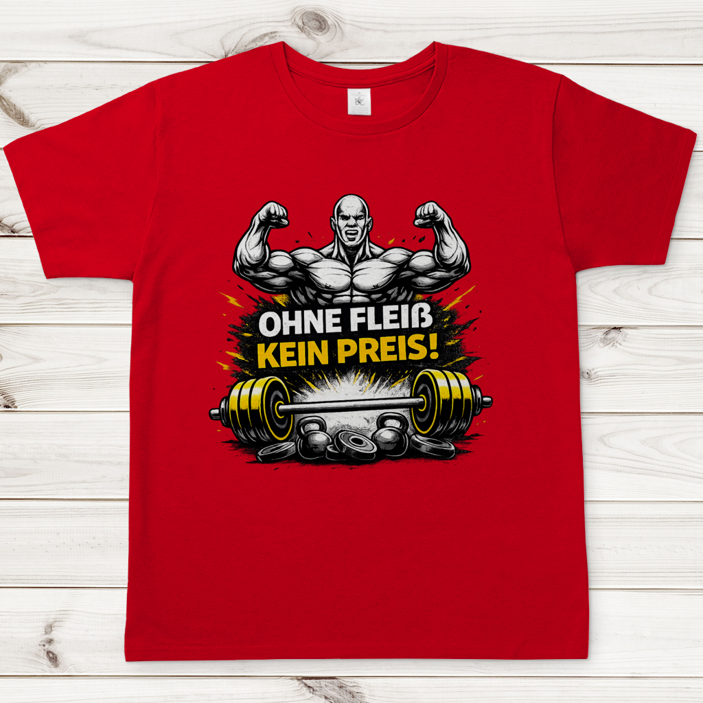 Herren T-Shirt Kein Fleiß, kein Preis