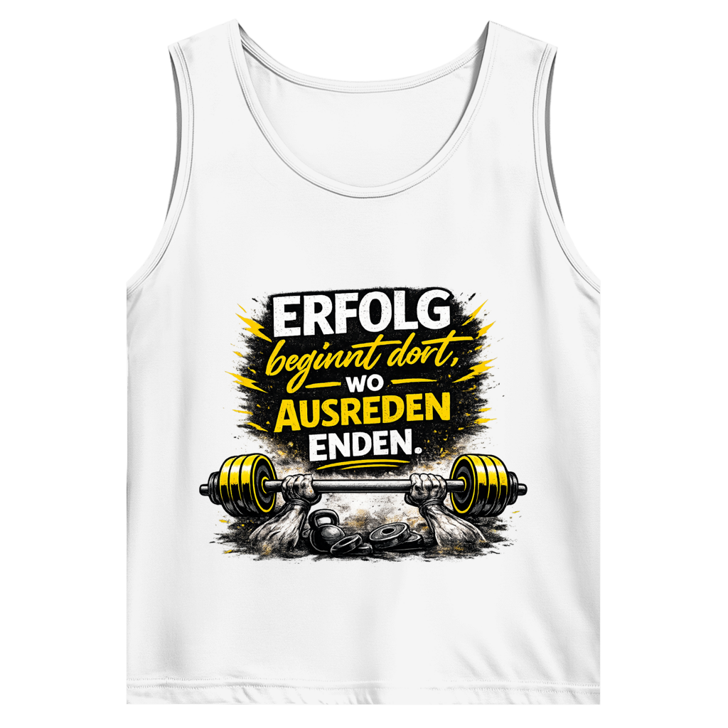 Herren Basic Tank Top Erfolg im Fitnessstudio