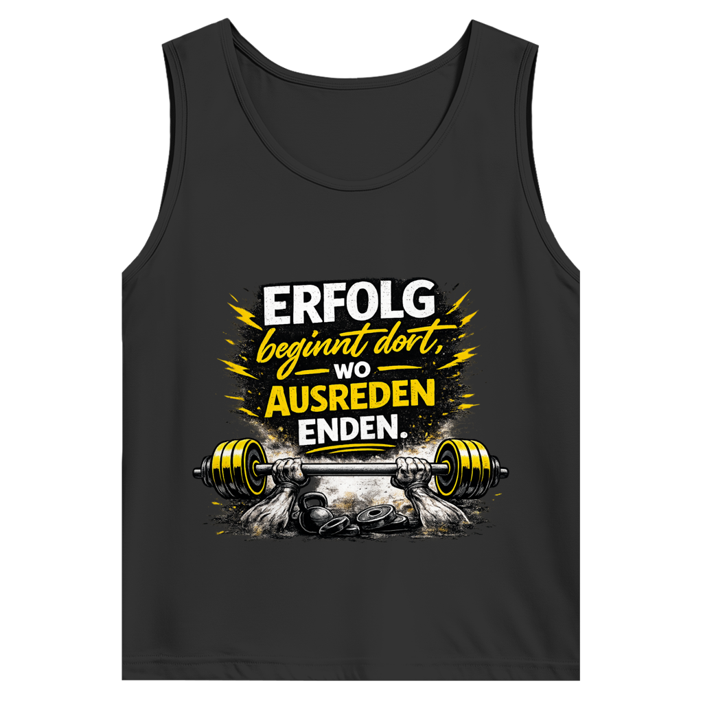Herren Basic Tank Top Erfolg im Fitnessstudio