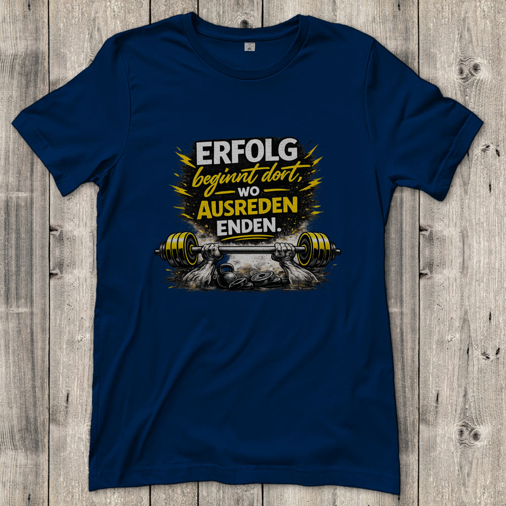 Damen T-Shirt Erfolg im Fitnessstudio