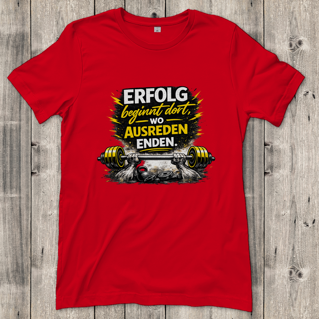 Damen T-Shirt Erfolg im Fitnessstudio