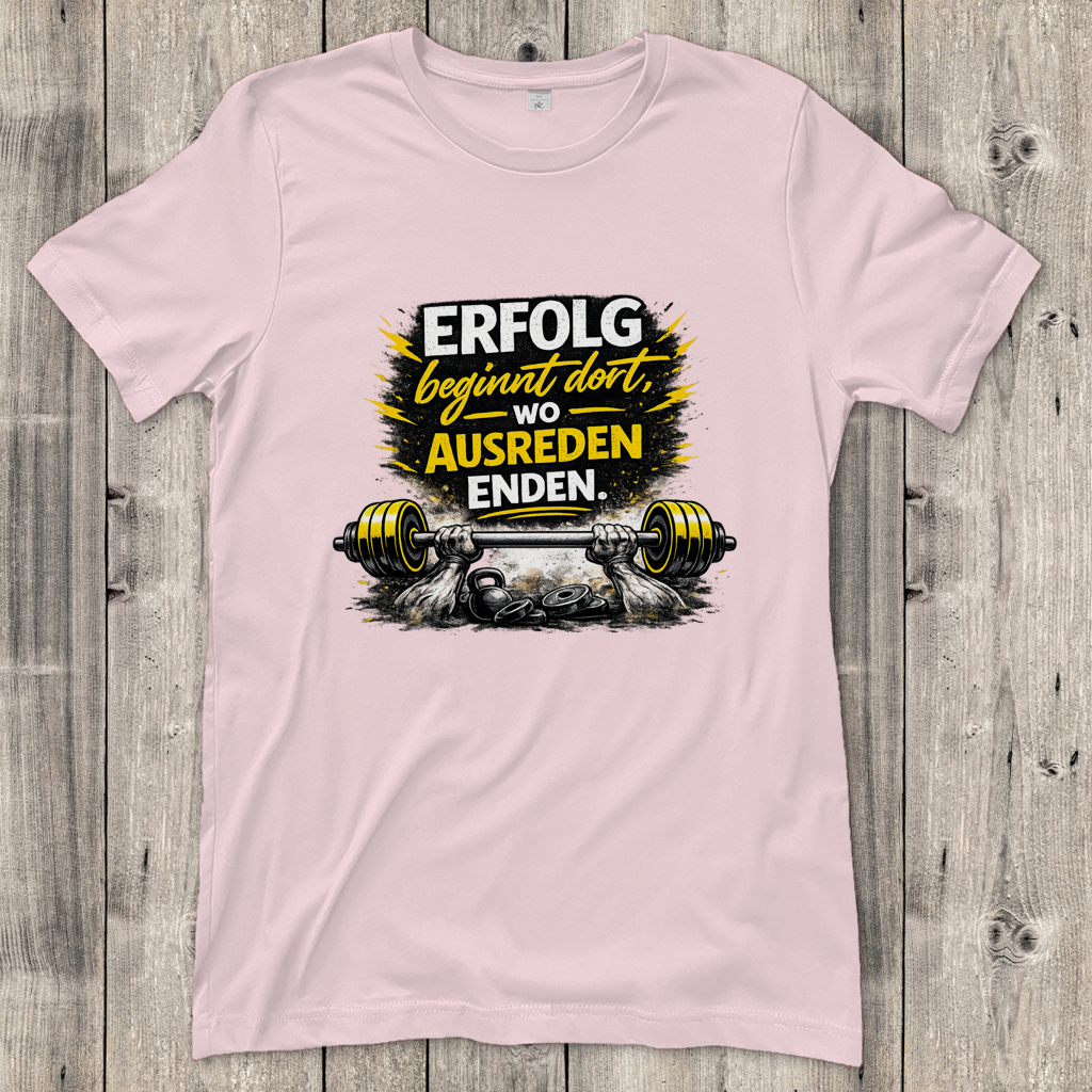 Damen T-Shirt Erfolg im Fitnessstudio