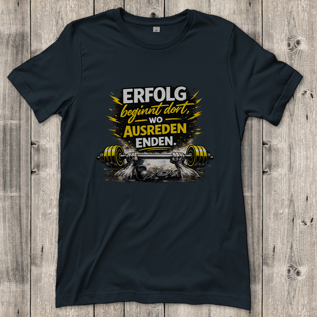 Damen T-Shirt Erfolg im Fitnessstudio
