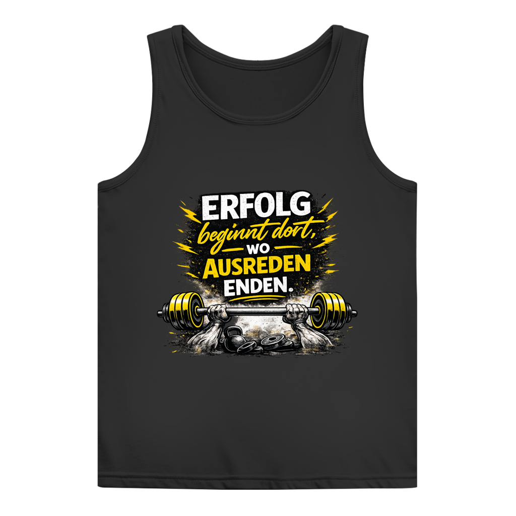 Damen Basic Tank Top Erfolg im Fitnessstudio