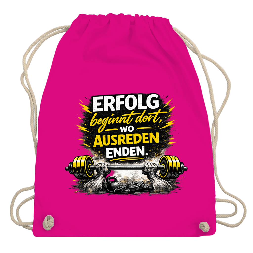 Turnbeutel Erfolg im Fitnessstudio