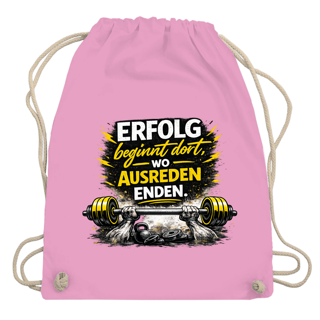 Turnbeutel Erfolg im Fitnessstudio