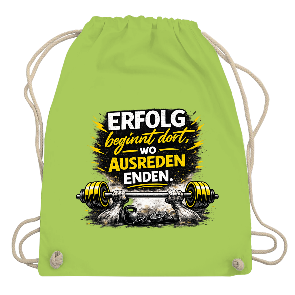 Turnbeutel Erfolg im Fitnessstudio