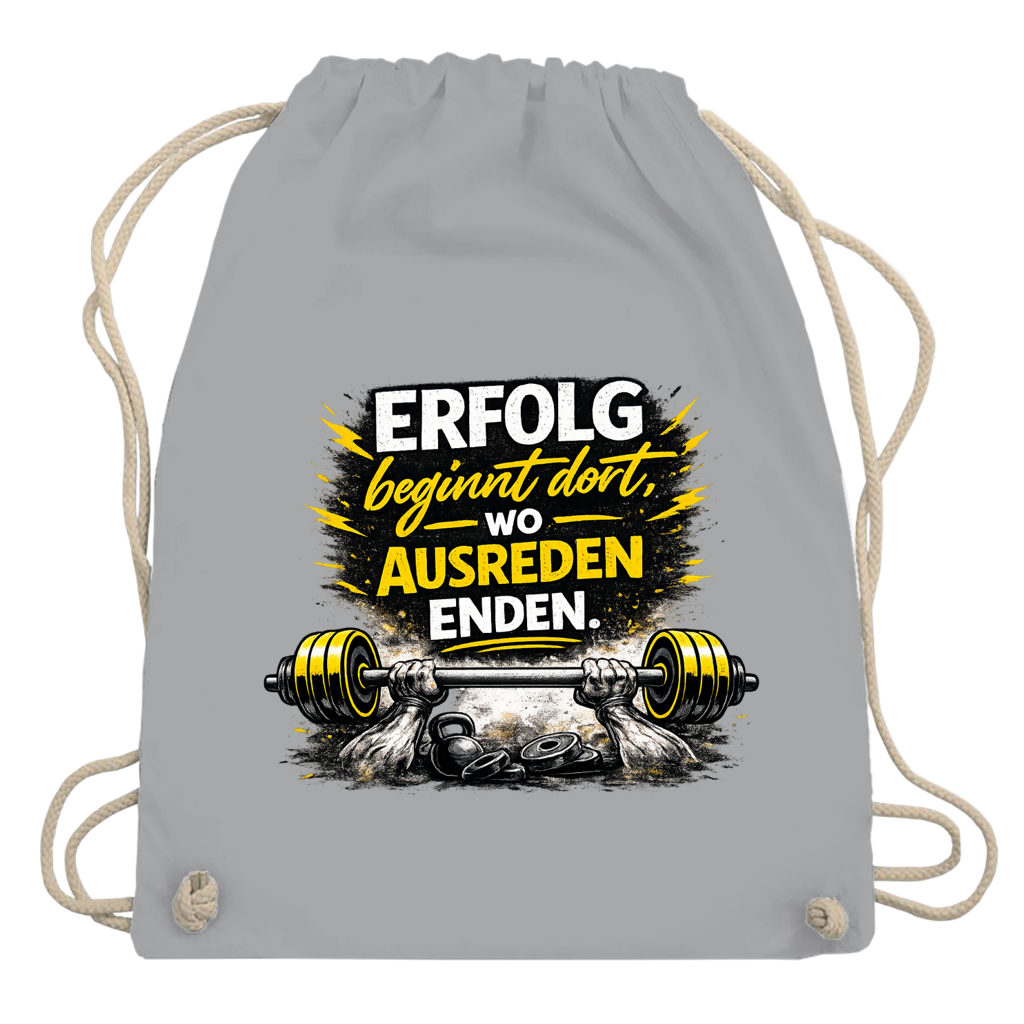 Turnbeutel Erfolg im Fitnessstudio