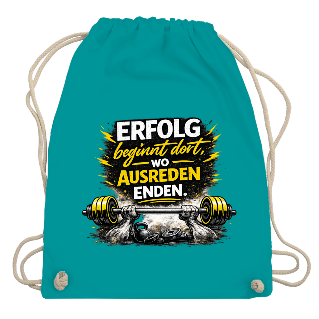 Turnbeutel Erfolg im Fitnessstudio
