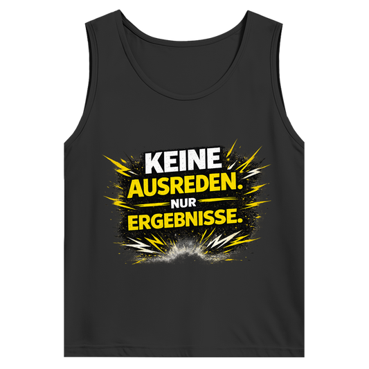 Herren Basic Tank Top Keine Ausreden, nur Ergebnisse
