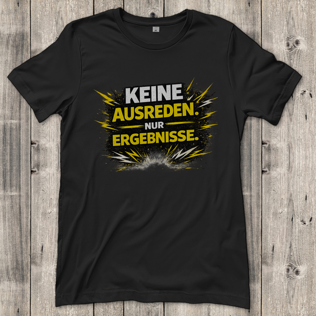 Damen T-Shirt Keine Ausreden, nur Ergebnisse