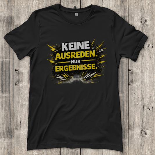 Damen T-Shirt Keine Ausreden, nur Ergebnisse