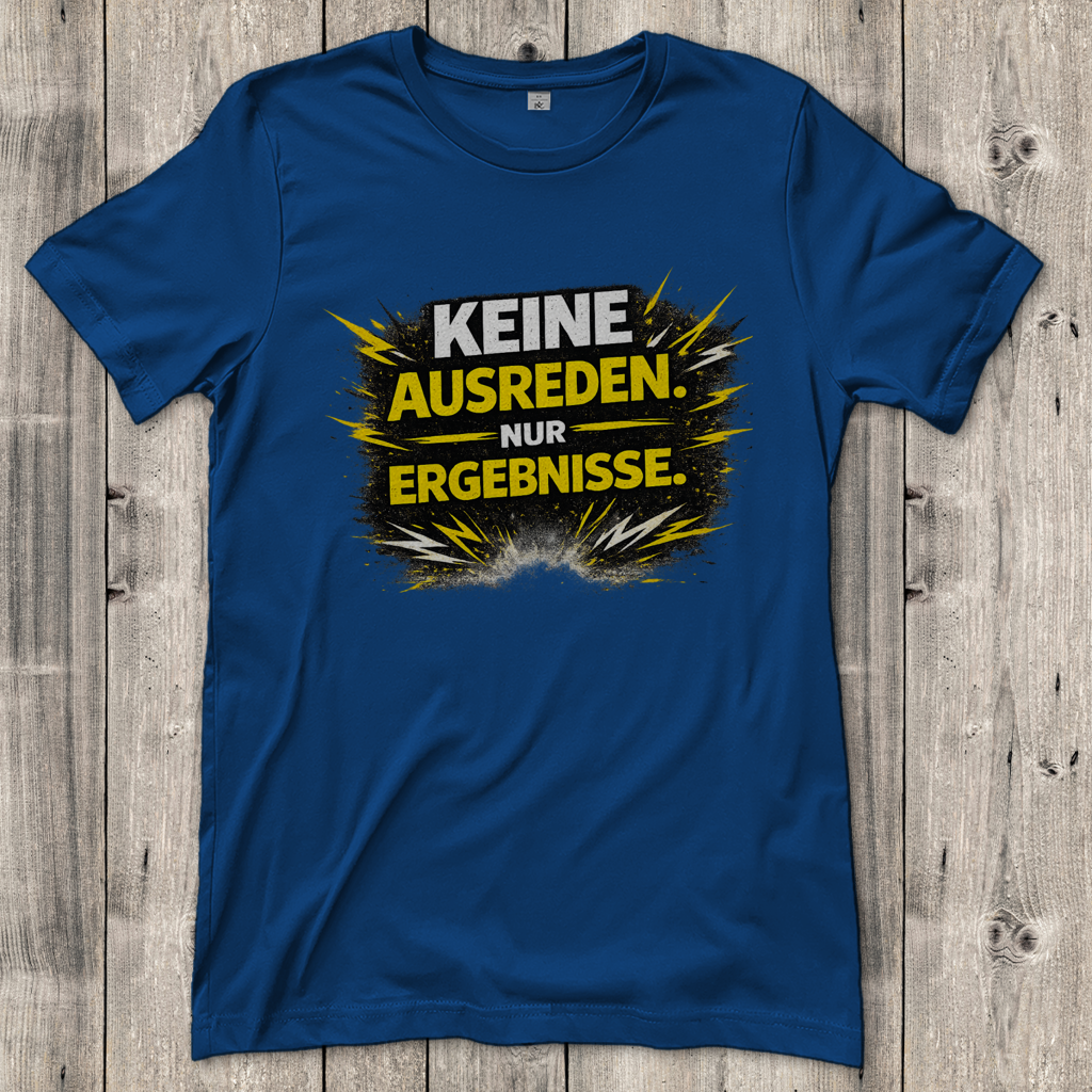 Damen T-Shirt Keine Ausreden, nur Ergebnisse