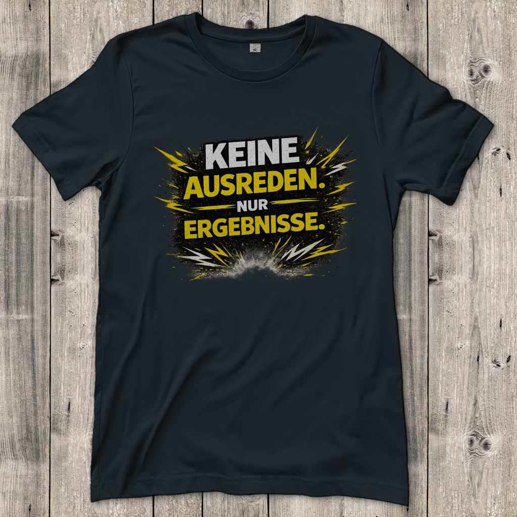 Damen T-Shirt Keine Ausreden, nur Ergebnisse