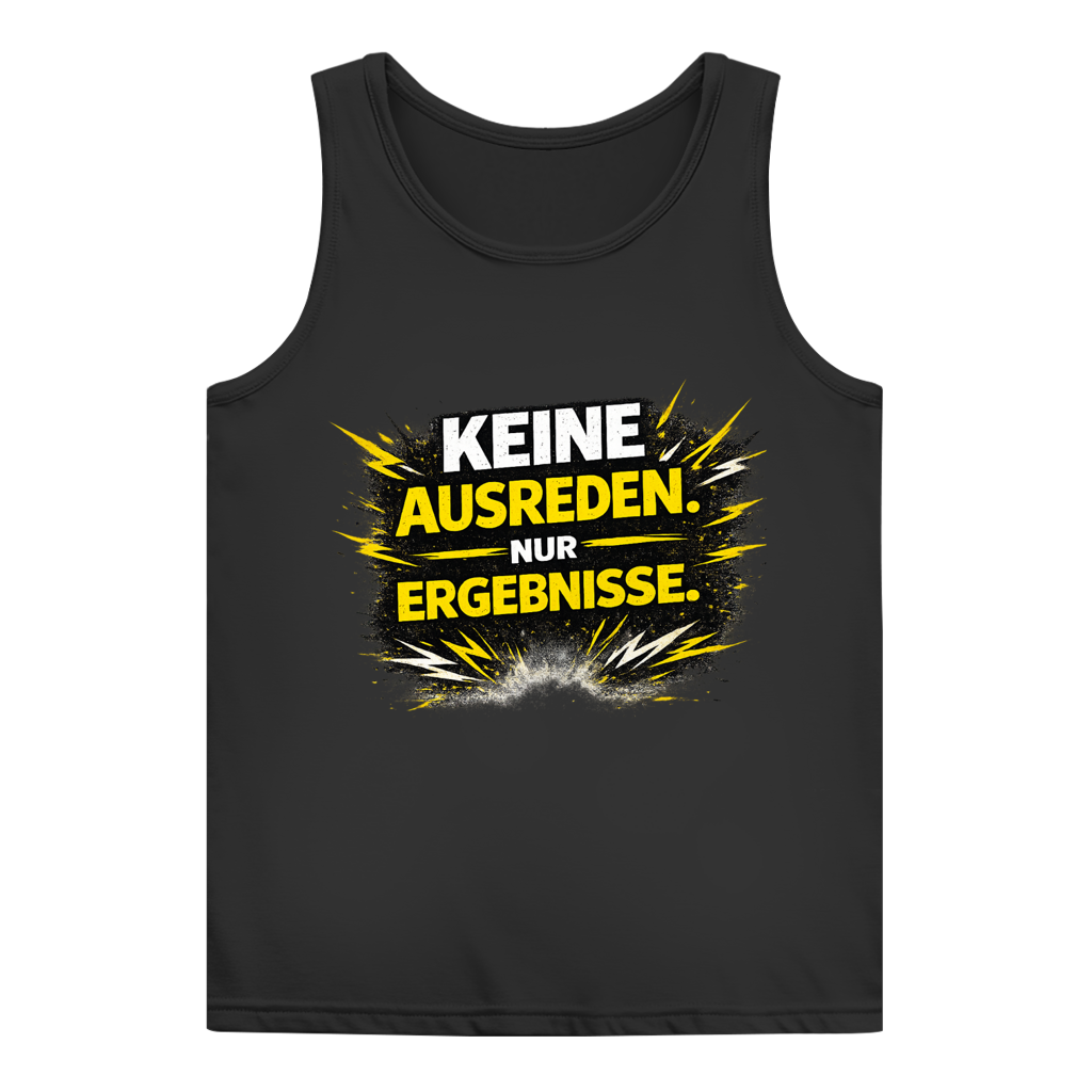 Damen Basic Tank Top Keine Ausreden, nur Ergebnisse