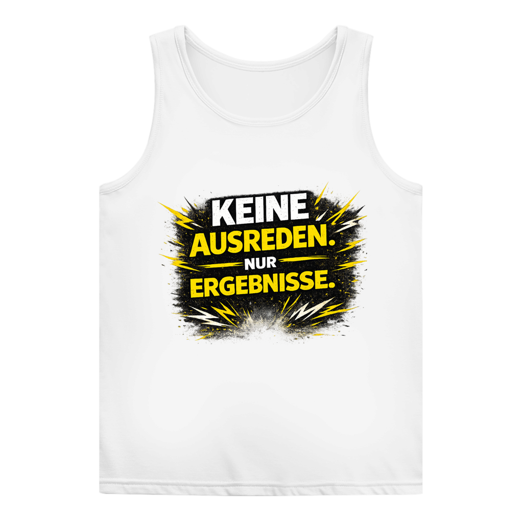 Damen Basic Tank Top Keine Ausreden, nur Ergebnisse