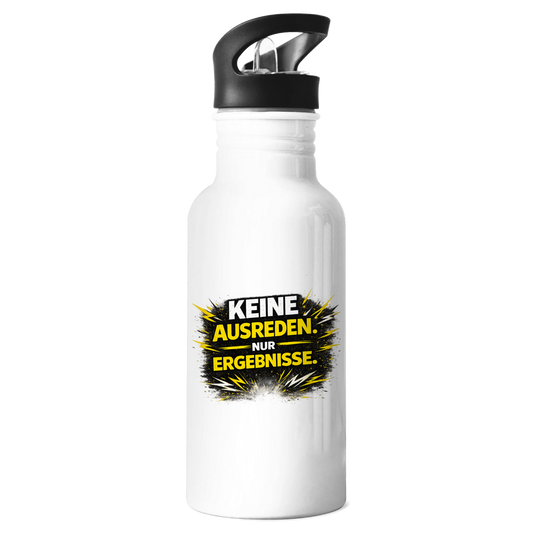 Edelstahl-Trinkflasche Keine Ausreden, nur Ergebnisse