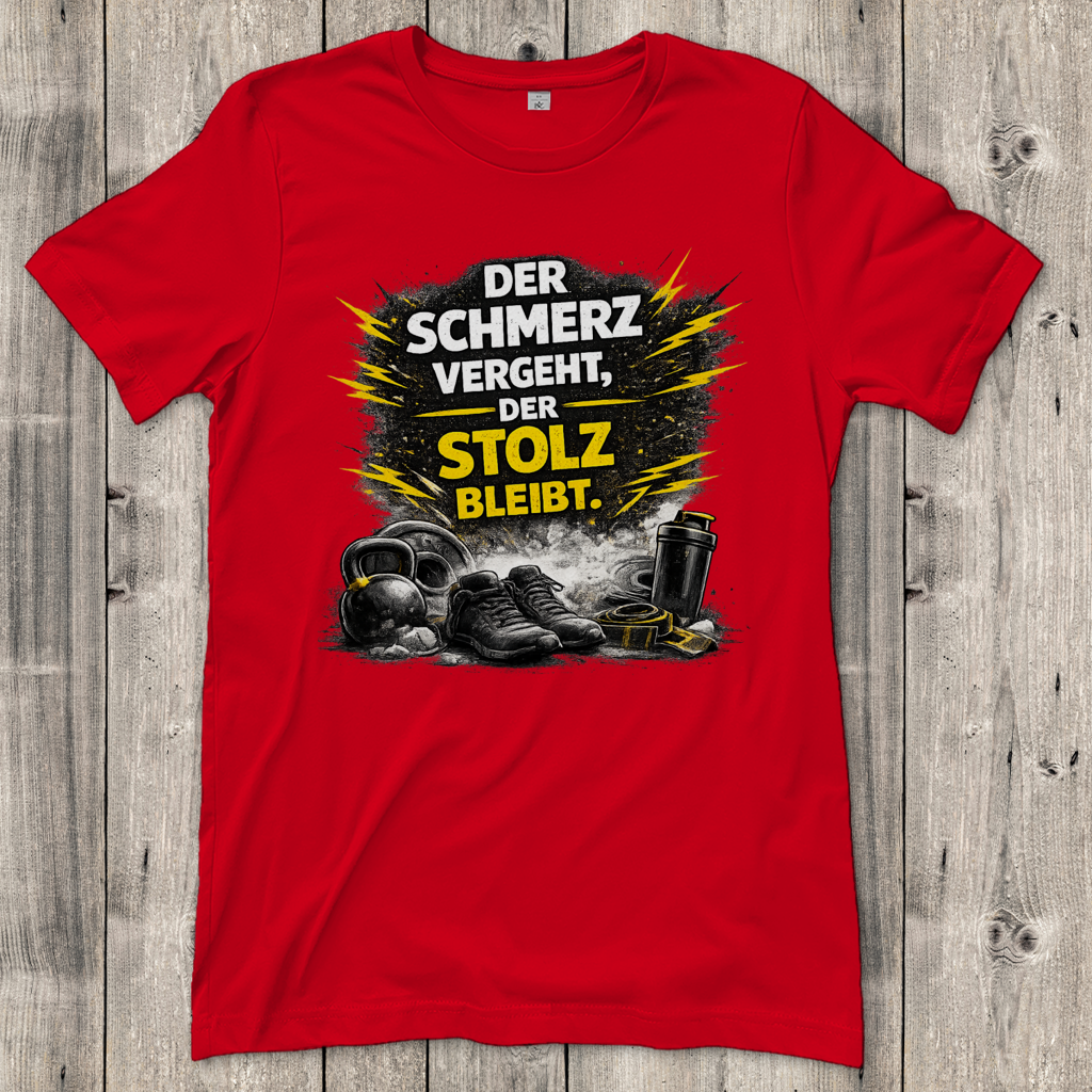 Damen T-Shirt Der Schmerz vergeht, der Stolz bleibt