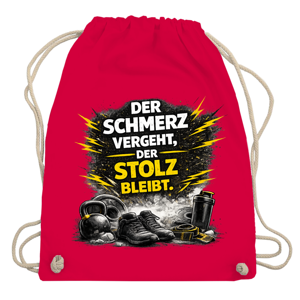 Turnbeutel Der Schmerz vergeht, der Stolz bleibt