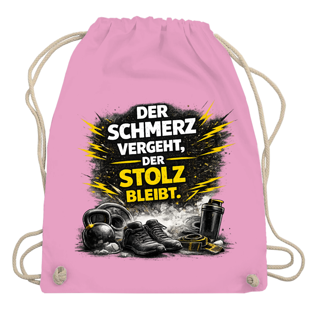 Turnbeutel Der Schmerz vergeht, der Stolz bleibt