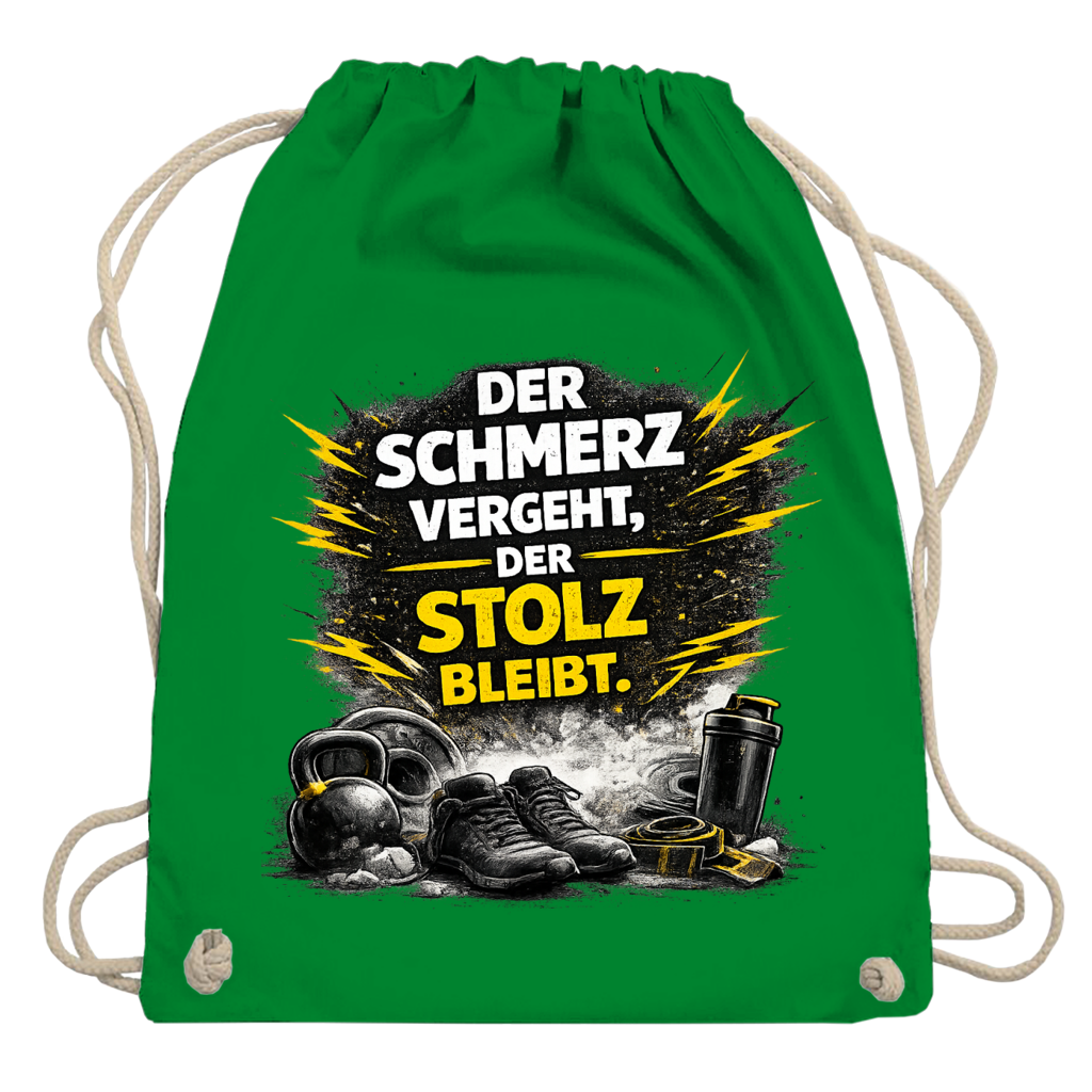 Turnbeutel Der Schmerz vergeht, der Stolz bleibt