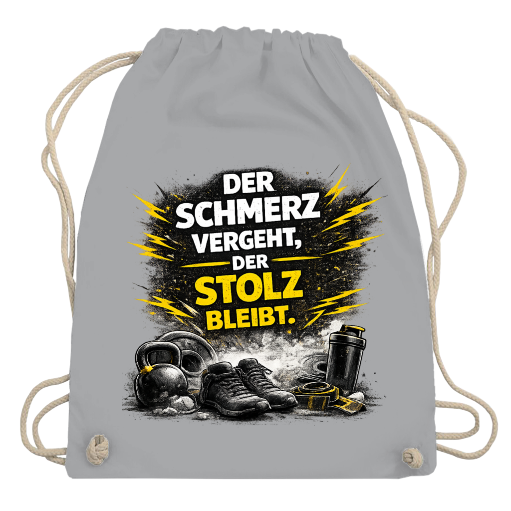 Turnbeutel Der Schmerz vergeht, der Stolz bleibt