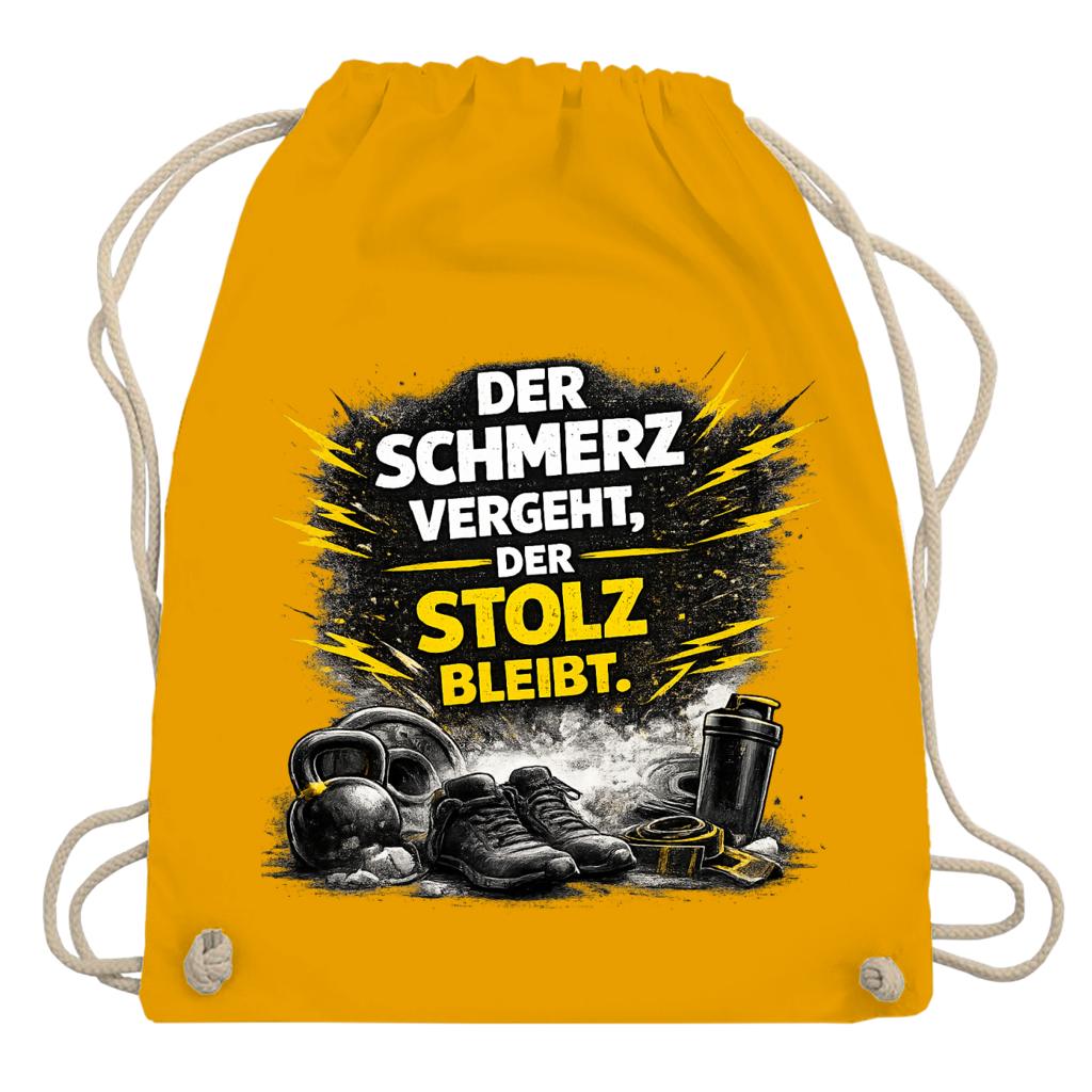 Turnbeutel Der Schmerz vergeht, der Stolz bleibt
