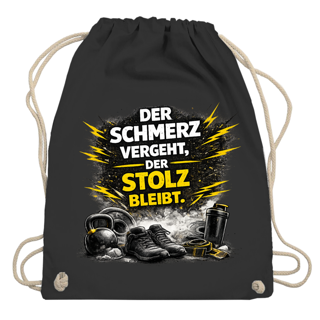 Turnbeutel Der Schmerz vergeht, der Stolz bleibt