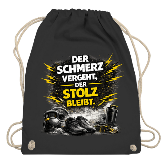 Turnbeutel Der Schmerz vergeht, der Stolz bleibt