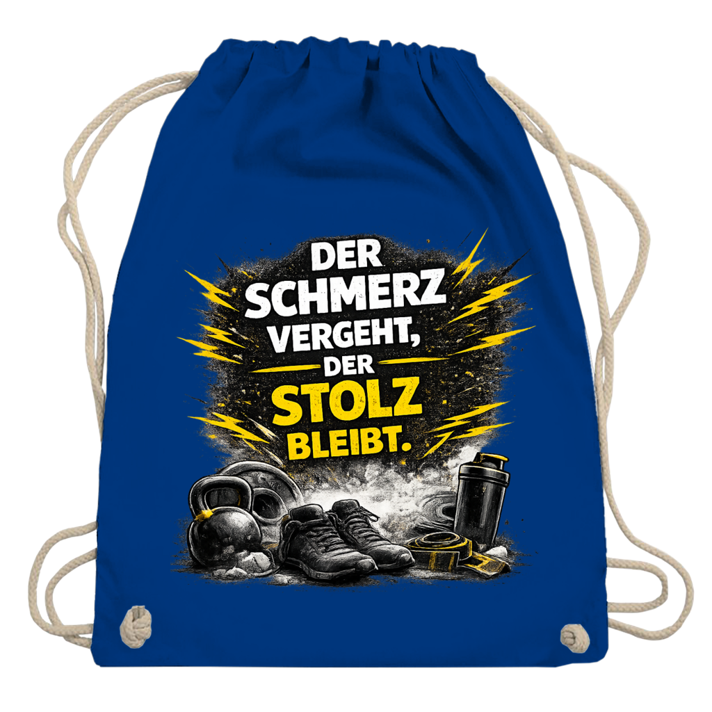 Turnbeutel Der Schmerz vergeht, der Stolz bleibt