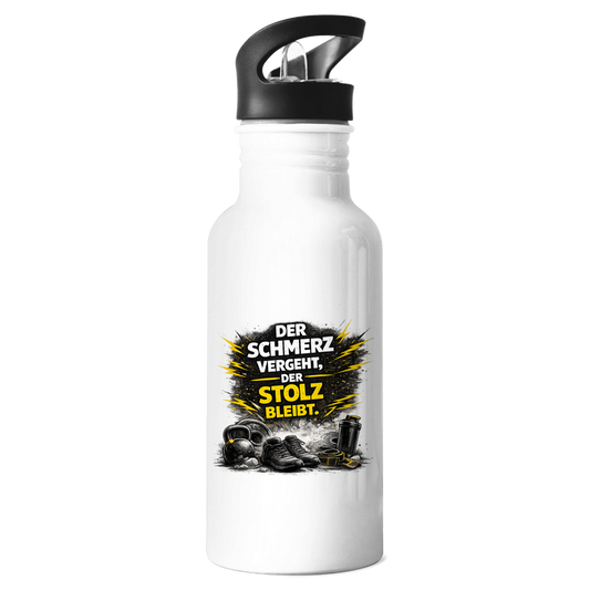 Edelstahl-Trinkflasche Der Schmerz vergeht, der Stolz bleibt