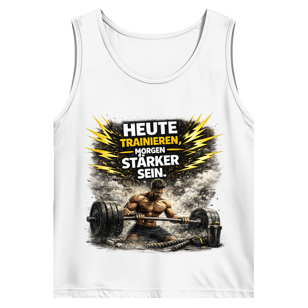 Herren Basic Tank Top Kraft durch Training und Entschlossenheit