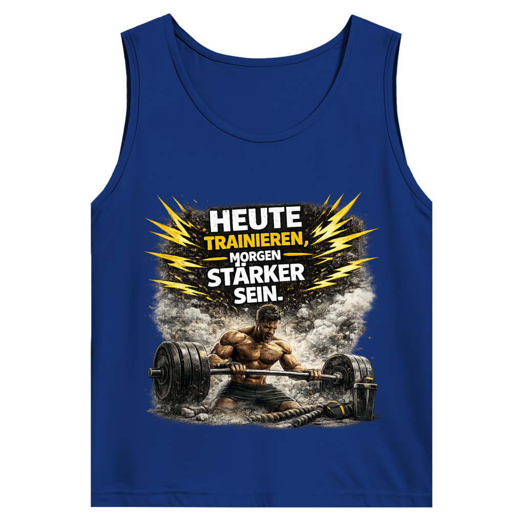 Herren Basic Tank Top Kraft durch Training und Entschlossenheit
