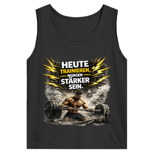 Herren Basic Tank Top Kraft durch Training und Entschlossenheit