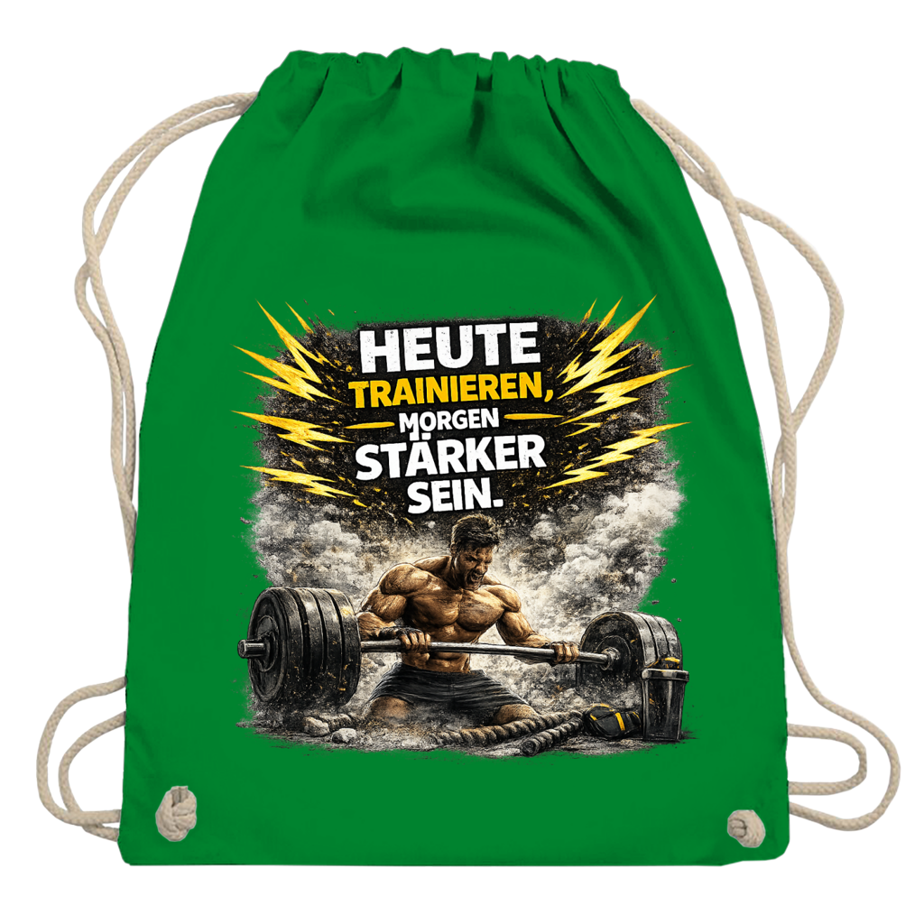 Turnbeutel Kraft durch Training und Entschlossenheit