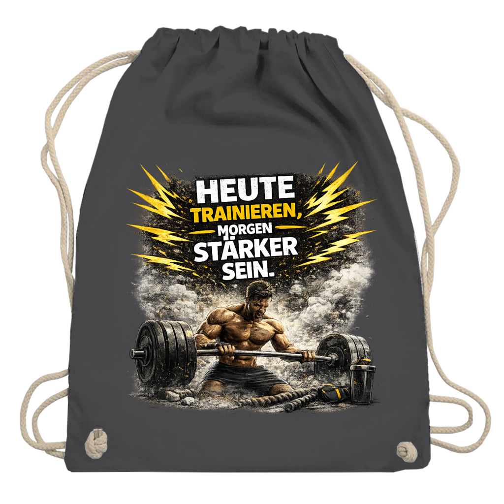 Turnbeutel Kraft durch Training und Entschlossenheit