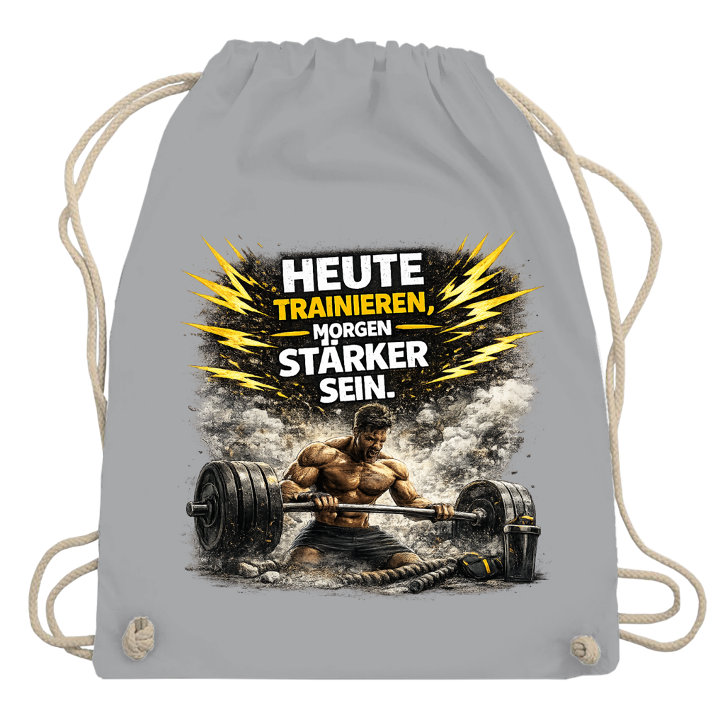Turnbeutel Kraft durch Training und Entschlossenheit