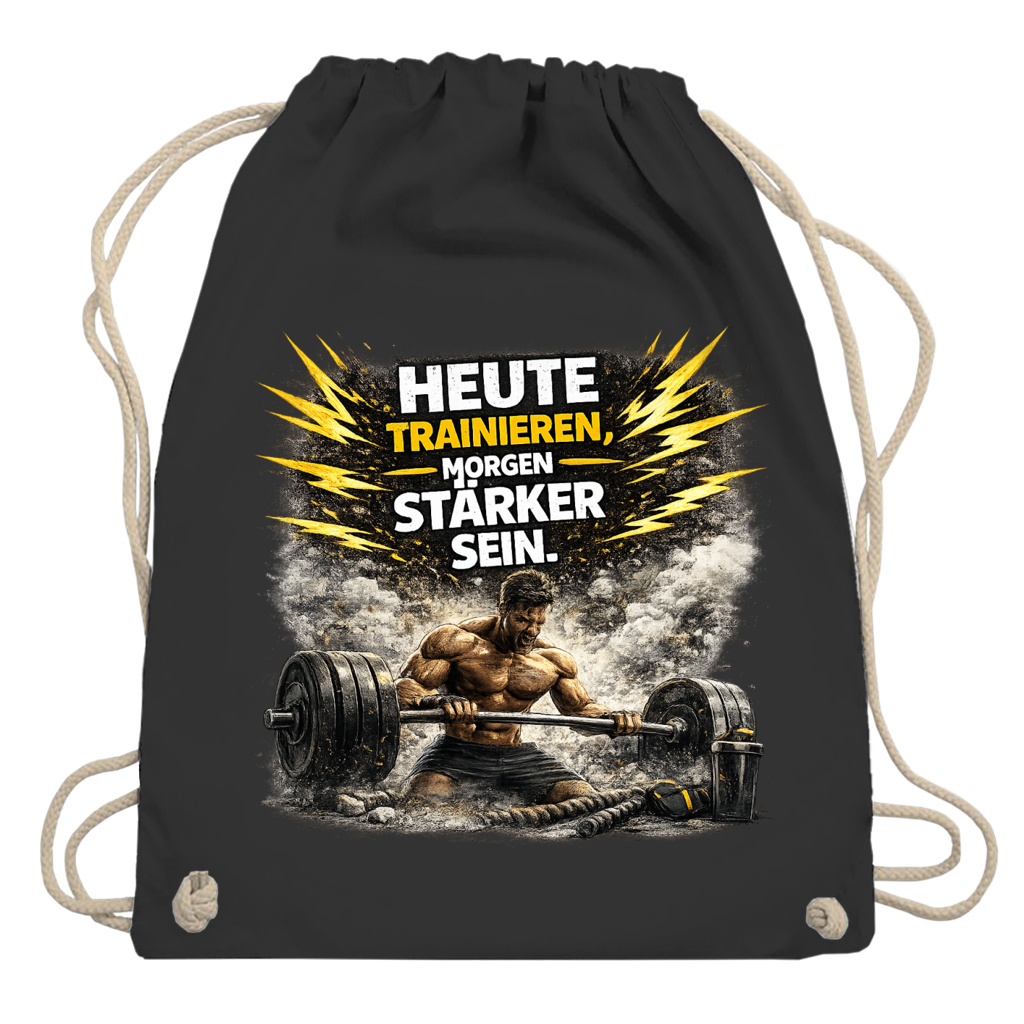 Turnbeutel Kraft durch Training und Entschlossenheit