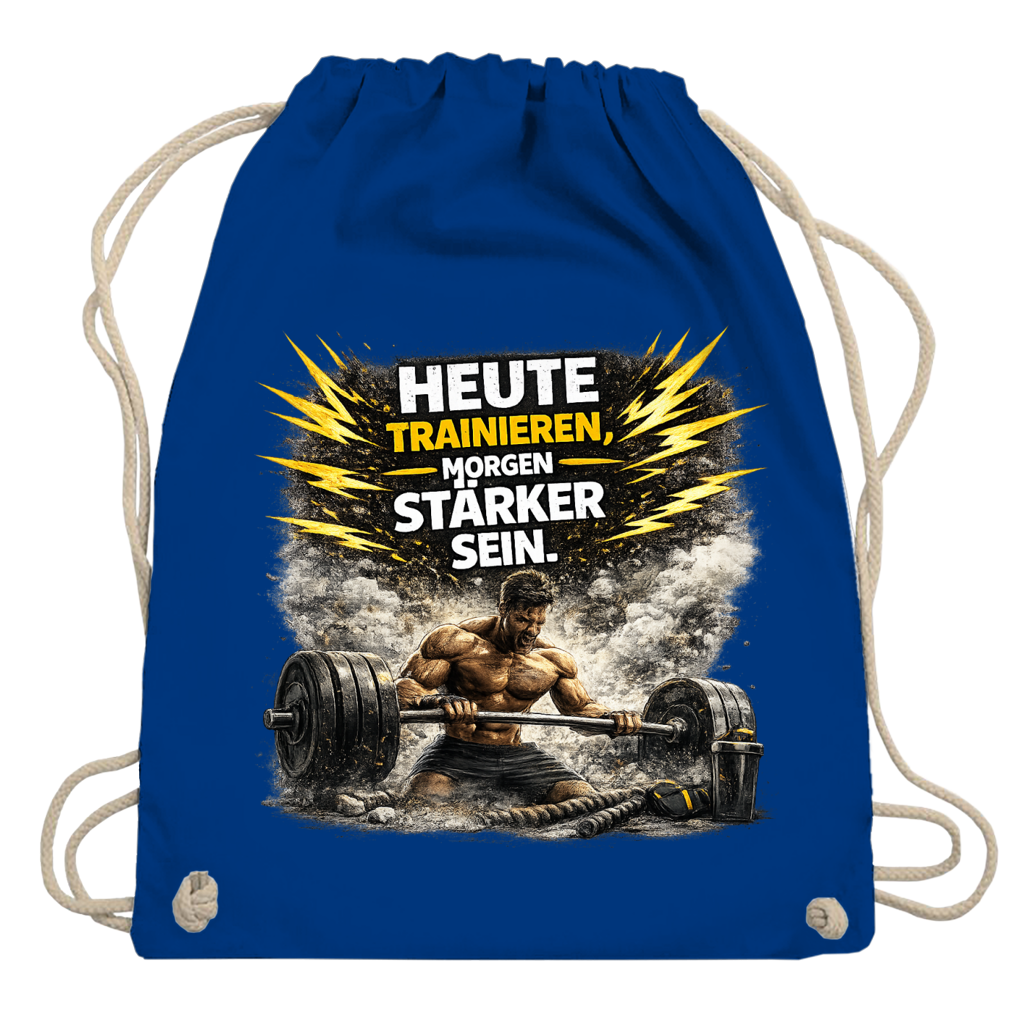 Turnbeutel Kraft durch Training und Entschlossenheit
