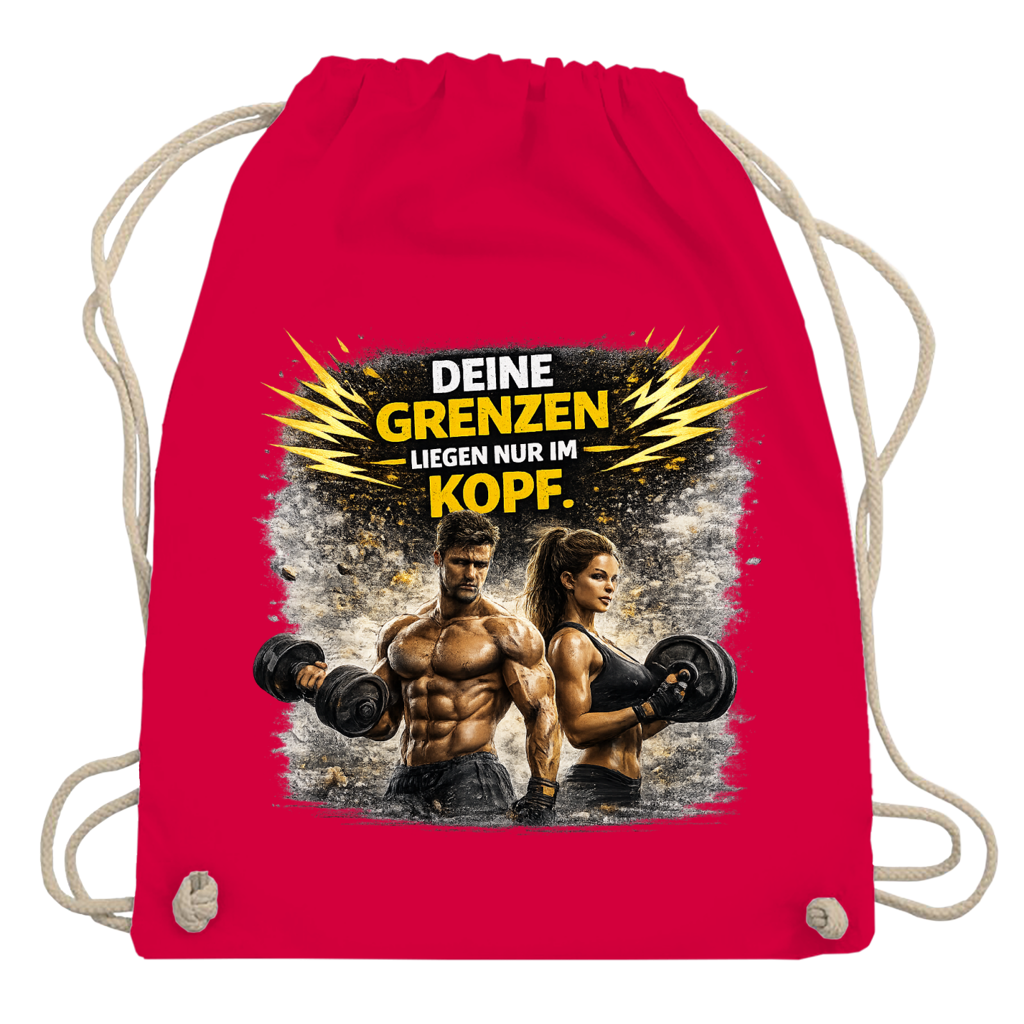 Turnbeutel Grenze im Kopf Fitness