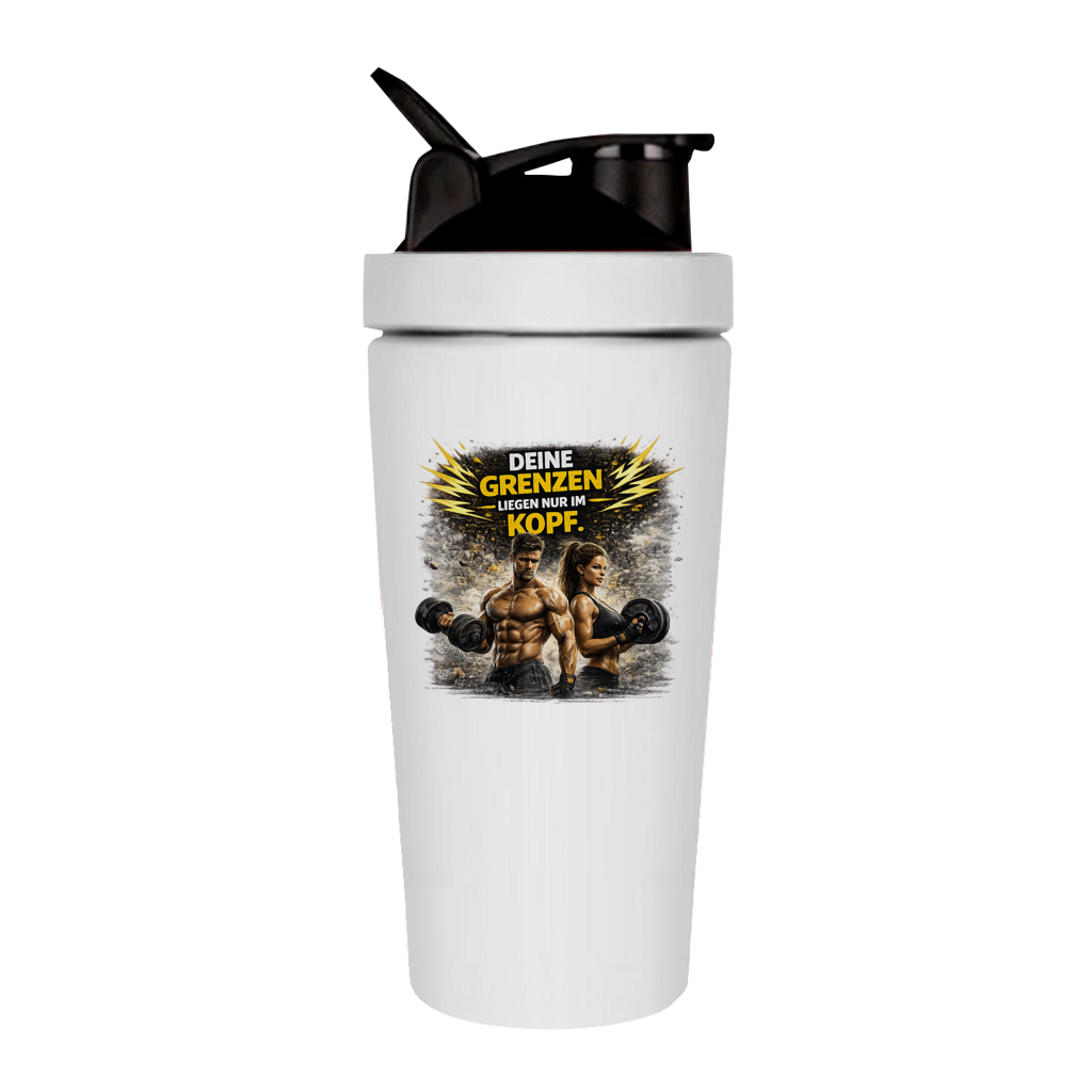 Fitness Shaker Grenze im Kopf Fitness